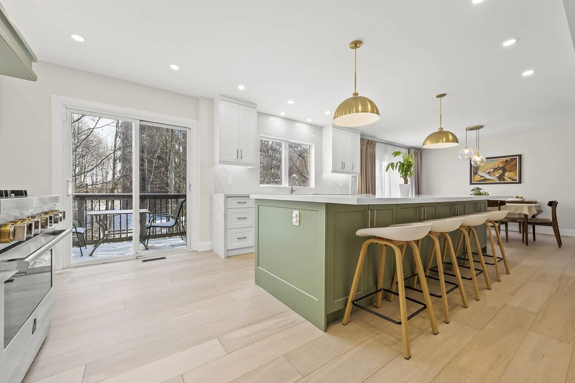 High-end finished basement renovation in the Greater Toronto Area